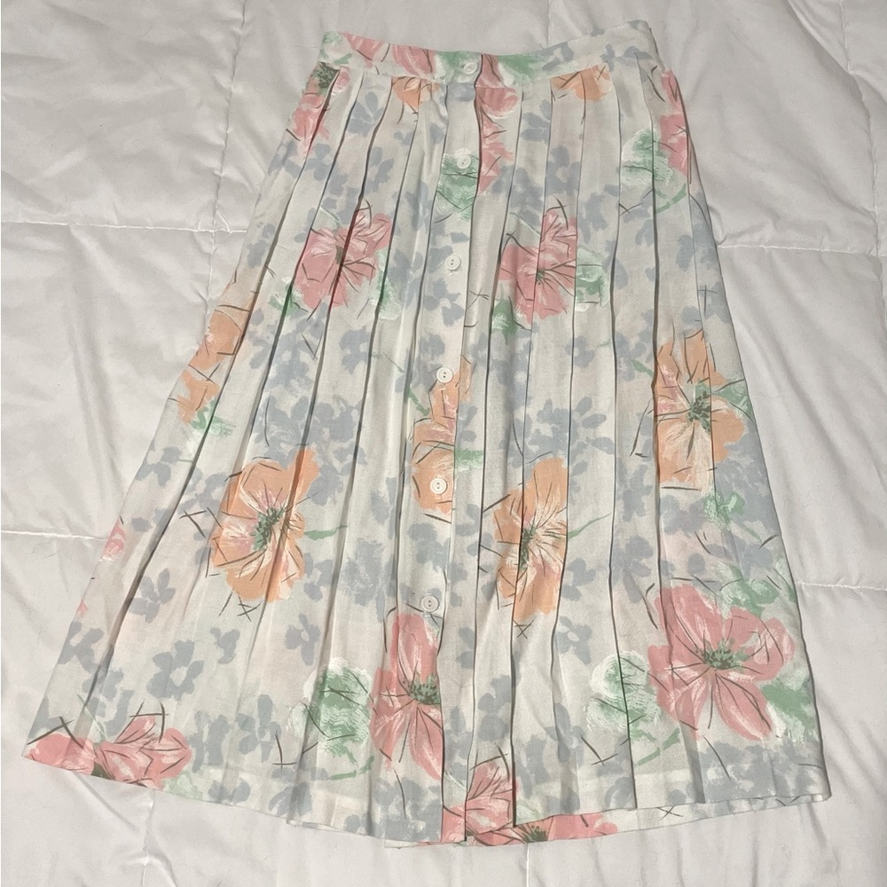 Vintage 80’s JR Bentley Pleated Midi Skirt - 20% OFF BUNDLES